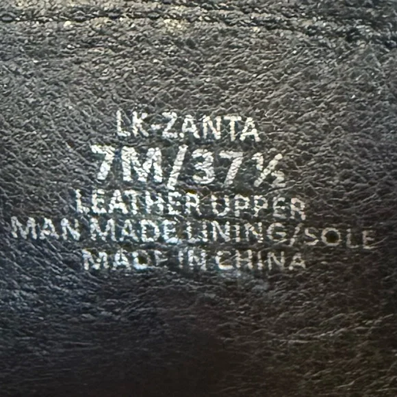 Lucky Brand Zanta Black Wedge Ankle Booties Women’s Size 7 - Picture 9 of 9